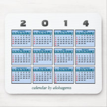 2014 Calendar Mousepad