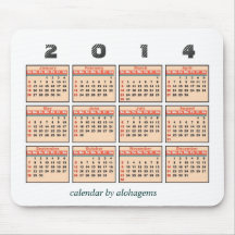 2014 Calendar Mousepad