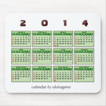 2014 Calendar Mousepad