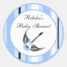 20 - 1.5" Favour Stickers Boy Blue Punk Rocker Gui