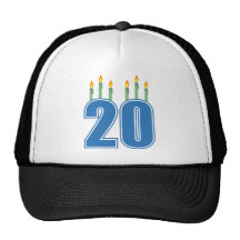 20 Candles (Blue / Green) Trucker Hats