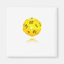 20-sided Die Fridge Magnet