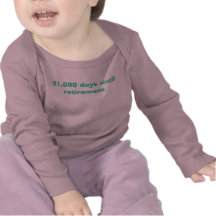 21,000 days until retirement t-shirt