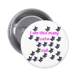 21 Cat Heads Old Button