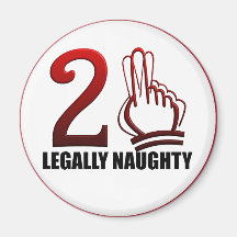 21st Birthday Fridge Magnet