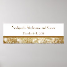 22.5"x7.5" Personalised Banner Christmas Copper Posters