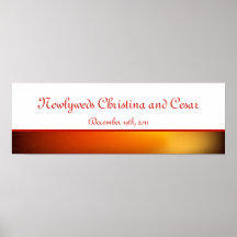 22.5"x7.5" Personalised Banner Moroccan Lantern Print