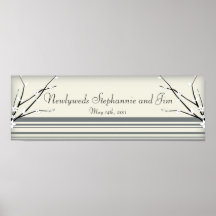22.5"x7.5" Personalised Banner Winter Blossom Posters