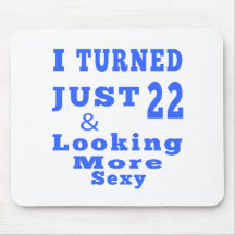 22 birthday designs mouse pad