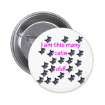 22 Cat Heads Old Pinback Buttons