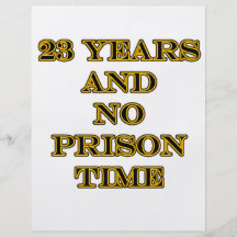 23 no prison time flyer design