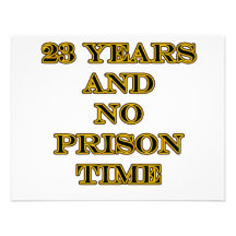 23 no prison time personalised announcements