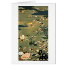 24. 貝甲図, 若冲 Shells, Jakuchū, Japan Art Cards