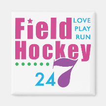 24/7 Field Hockey Magnet