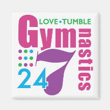 24/7 Gymnastics Refrigerator Magnet