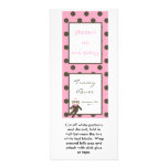25 Lollipop Topper Pink Sock Monkey Customised Rack Card
