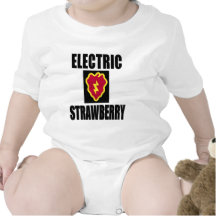 25TH INFANTRY ELECTRIC STRAWBERRY TEE SHIRT