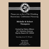 25th Wedding Anniversary Invitations invitations