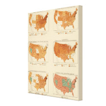 27 Density, urban, increase, whites Gallery Wrapped Canvas