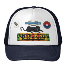 2/47th Infantry (Mech) Panther CIB & Insignia Hat