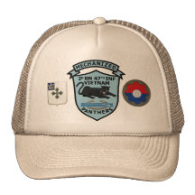 2/47th Infantry New Panthers Patch Cap Mesh Hats