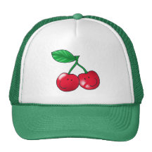 2 cherries mesh hat