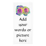 2 Coloured Foil Roses (#1) Rack Card