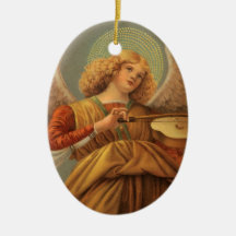 2 different Renaissance Angels by Melozzo da Forlì Christmas Tree Ornament