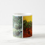 2 different Van Gogh Olive Grove Trees Vintage Art Mugs