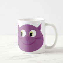 2 Funky purple cats mug