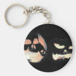 2 Glowing Jack-O-Lanterns Keychains
