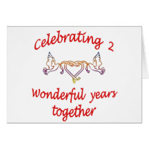 2nd. ANNIVERSARY Greeting Card
