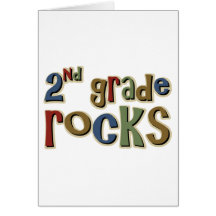 2nd Grade Rocks Second Greeting Cards