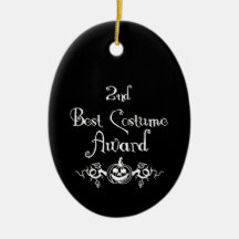 2nd Place B&W Jack & Vines Best Costume Award Christmas Ornament