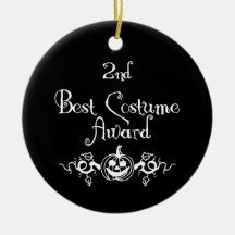 2nd Place B&W Jack & Vines Best Costume Award Christmas Ornaments