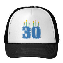 30 Candles (Blue / Green) Mesh Hat