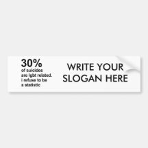 30% of suicides are lgbt related bumper stickers