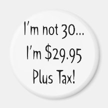 30th Birthday Gifts Refrigerator Magnets