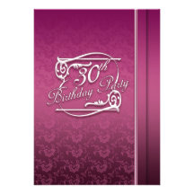 30th Birthday Party Invitation Modern