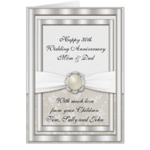 30th Wedding Anniversary Greeting Card