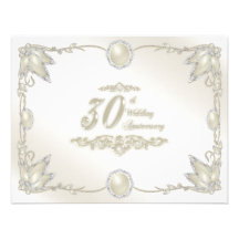 30th Wedding Anniversary Invitation