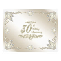 30th Wedding Anniversary Invitation