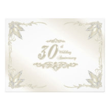 30th Wedding Anniversary Invitation