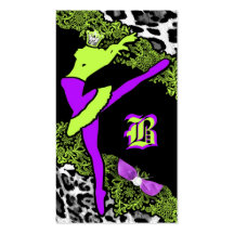 311 Ballerina Swag Purple Lime Business Card