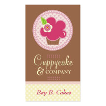311-CUPPYCAKE CUTIE w/ FLOWER BUSINESS CARD