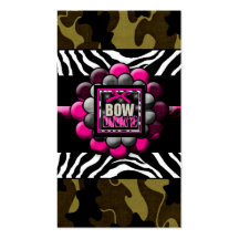 311-Custom Bow DivaD Business Card Templates