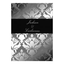 311-Damask Shimmer Grey Storm Invite