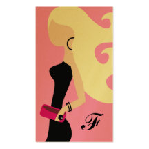311 Fashionista Platinum Blonde Business Card