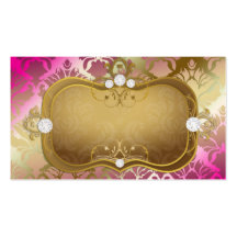 311 Glamourous Pink Elegance Name Card Business Card