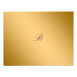311-Golden diVine Eggplant Purple RSVP card Custom Invitation